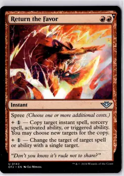 Return the Favor Outlaws of Thunder Junction Regular NM U 0142 - Image 1