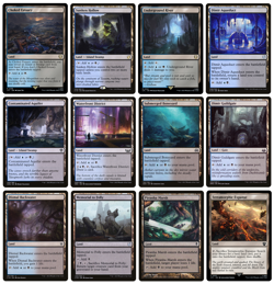 MTG - 12 x Different Blue & Black Dimir Lands for COMMANDER deck builds - M/NM - Image 1