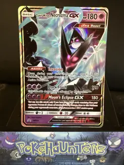 Pokemon Card Dawn Wings Necrozma GX SM101 Black Star Promo Half Art Rare NM - Image 1