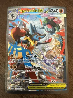 Pokemon Mega Lucario ex 179/132 Mega Evolution Special Illustration Rare Holo - Image 1