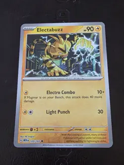 Scarlet & Violet 151 Electabuzz 125/165 Reverse Holo Pokemon TCG NM - Image 1