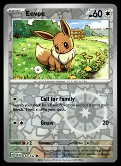 EEVEE - 113/142 Common Stellar Crown Pokemon Reverse Holo NM - Image 1