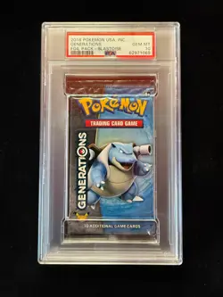2016 Pokemon USA Inc Generations Foil Pack Blastoise GEM MT 10 Graded PSA - Image 1