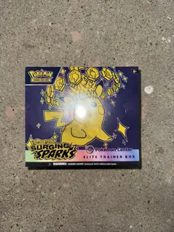 Pokemon TCG Surging Sparks Pokemon Center Elite Trainer Box ETB - DAMAGE - Image 1