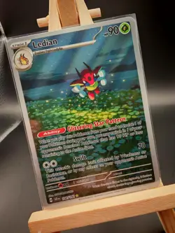 Ledian Stellar Crown Illustration 144/142 English Pokemon NM - Image 1