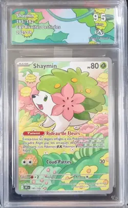 CA 9.5 MINT+ SHAYMIN DRI FR 185/182 AR POKEMON FRANCAIS RIVALITES DESTINEES - Image 2