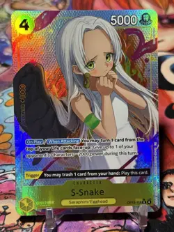 S-SNAKE - One Piece TCG OP13-114 - AA Alt Art Rare R - Carrying On His Will - Image 1
