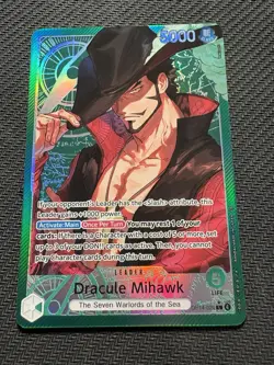 ONE PIECE The Azure Sea's Seven DRACULE MIHAWK LEADER ALT ART OP14-020 ENGLISH - Image 1