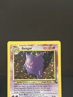 Pokemon Gengar TCG Fossil Holo Rare Card 5/62 Unplayed, NM-Mint Condition - Image 3
