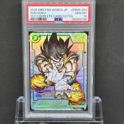 PSA 10 Japanese Dragon Ball Super Fusion World Son Goku 1st Complete Card JP - Image 1