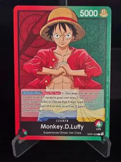 One Piece Card Game - Monkey.D.Luffy (Demo Deck) OP01-003 L - NM - Image 1