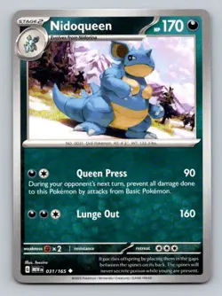 2023 Pokemon Card SV: Scarlet & Violet 151 Nidoqueen 31/165 - Image 1
