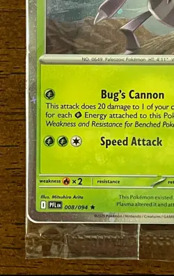 Pokemon Genesect 008/094 Best Buy Phantasmal Flames Stamped Promo Card Brand New - Image 4