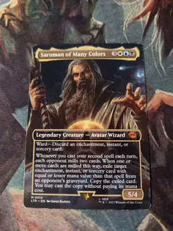 Saruman of Many Colors (Borderless) Lord of the Rings Non-Foil 412 NM MTG - Image 2