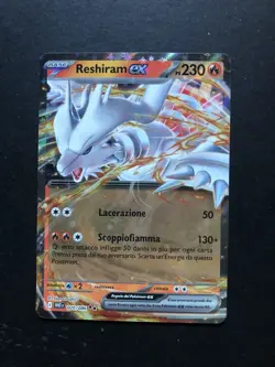 GCC Pokemon Reshiram ex 020/086 Rara ex Set Fuoco Bianco Italiano. Near Mint - Image 1