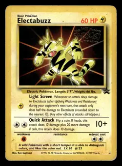 Electabuzz 2 First Movie WB Black Star Promo Pokemon Card - Image 1