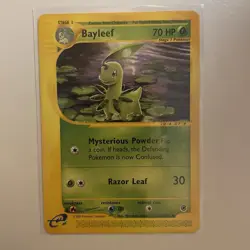 Bayleef 71/165 Regular Rare Expedition e-Reader Pokemon Card NM-LP - Image 1
