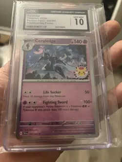 CGC 10 Pristine Ceruledge Holo Pokemon Day Promo 2024 Card 040/091 - Image 1