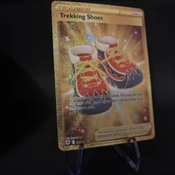 Pokemon TCG Astral Radiance Trekking Boots Gold Hyper Rare Holo Card 215/189 - Image 2