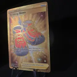 Pokemon TCG Astral Radiance Trekking Boots Gold Hyper Rare Holo Card 215/189 - Image 3