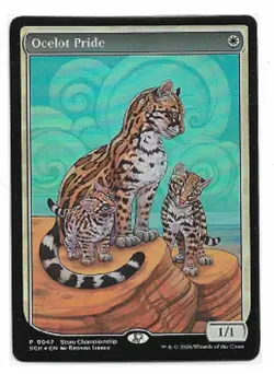 MTG magic cards 1x Ocelot Pride - Foil promo textless Store Championship 2026 Un - Image 1