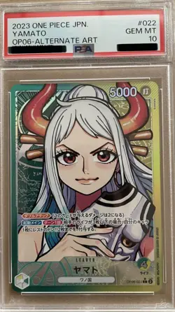 Yamato PSA10 OP06-022 Leader Parallel Wings of Captain ONE PIECE Card Gem Mint - Image 1