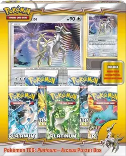 Pokemon Arceus Platinum Poster Box - Sealed - 2009 - Promo Cards + Booster Packs - Image 1