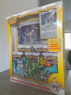 Pokemon Arceus Platinum Poster Box - Sealed - 2009 - Promo Cards + Booster Packs - Image 4