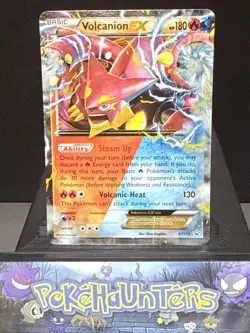 Pokemon Card Volcanion EX XY173 Black Star Promo Half Art Light Play - Image 1
