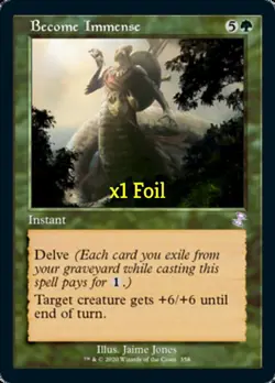 MTG Foil Retro Time Spiral Remastered TSR Become Immense MINT - Image 1