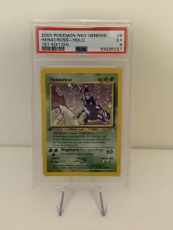Heracross 6/111 Neo Genesis 1st Edition - Pokemon PSA 5 Graded - 72254073 - Image 1