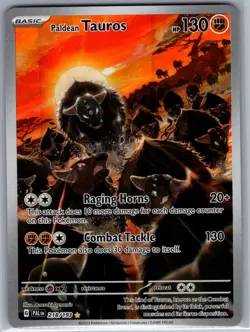 Paldean Tauros 218/193 SV02: Paldea Evolved - Pokemon Card - NM - Image 1