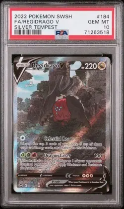 PSA 10 Regidrago V (Alternate Full Art) 184/195 Silver tempest - Pokemon - Image 1
