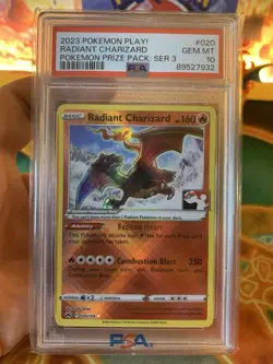 Pokemon Play Prize Pack Series 3 Radiant Charizard 020 - PSA 10 GEM MINT - Image 2