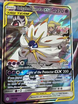 Pokemon SM Cosmic Eclipse Solgaleo & Lunala GX 75/236 NM - Image 2