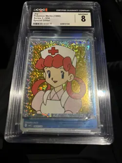 Joy Special Glitter Pokemon Merlin Sticker From 1998 In A CGC 8 Series 1 - Image 1