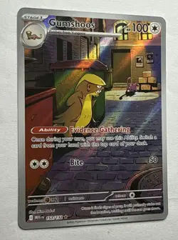 Gumshoos 153/132 Me01: Mega Evolution Holo Illustration Rare Pokemon Near Mint - Image 2