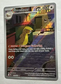 Gumshoos 153/132 Me01: Mega Evolution Holo Illustration Rare Pokemon Near Mint - Image 3