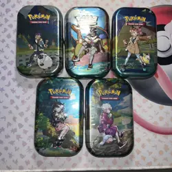 Pokemon 2022 Crown Zenith Mini-Tin Set of 5 NEW SEALED - Image 1