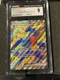2025 Pokemon Cynthia’s Garchomp ex Black Star Promos Premium Collection CGC 9 - Image 1