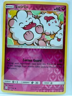 Swirlix - 153/236 - Common - Reverse Holo NM, English Pokemon Cosmic Eclipse - Image 1