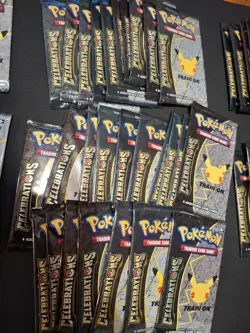 Pokemon 25th Celebrations Booster Pack Anniversary - Lot of 67 packs - Sealed - Image 4