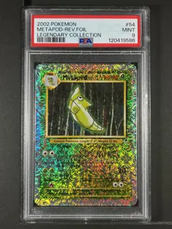 Metapod Reverse Foil #54 2002 Pokemon Legendary PSA 9 250001 - Image 1