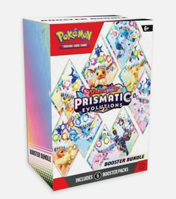 Pokemon Prismatic Evolutions Booster Bundle Sealed 6 Booster Packs - Image 1