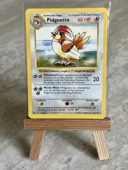 Pokemon TCG Pidgeotto 022/102 *Shadowless* Base Set Regular (English) - MP - Image 1
