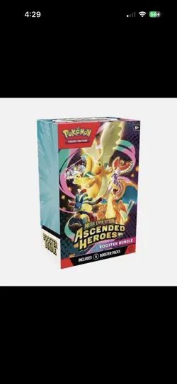 PRESALE 4x Pokemon TCG Mega Evolution Ascended Heroes Booster Bundle 6 Packs - Image 2