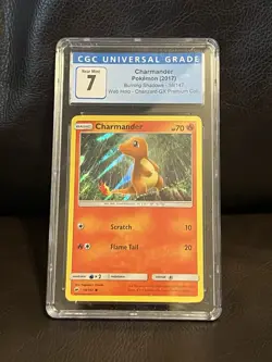 Pokemon Charmander 18/147 Burning Shadows 2017 Rev Holo Foil CGC 7 *WEB HOLO* - Image 1