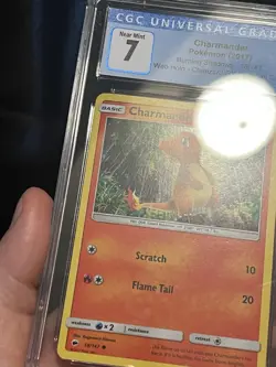 Pokemon Charmander 18/147 Burning Shadows 2017 Rev Holo Foil CGC 7 *WEB HOLO* - Image 3