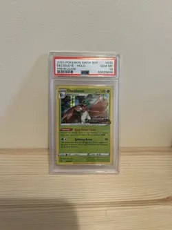 2020 Pokemon Decidueye Darkness Ablaze #SWSH035 Prerelease Promo Holo PSA 10 - Image 1