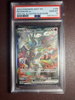 Pokemon TCG Reshiram EX 166/086 Special Illustration White Flare English - Image 1